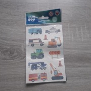 Kolorowe tatuaże dla dzieci – Służby ratunkowe i budowa