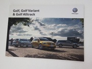 Prospekt Volkswagen Golf, Golf Variant & Golf Alltrack  64 strony !