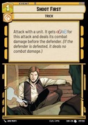 Star Wars Unlimited Shoot First