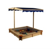 Piaskownica z daszkiem zamykana