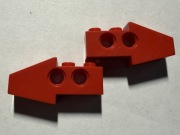 LEGO TECHNIC SLOPE 4x1x1 2/3 CZERWONE 2743 2szt.