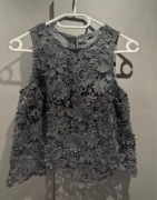 Koronkowy top Topshop S 36 bluzka crop