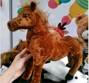 Brazowy kon maskotka dla dzieci 40 cm