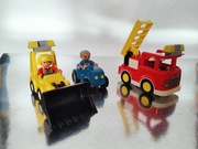 LEGO Duplo zestaw 3 pojazdów wóz strażacki