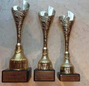 Puchar, plastik+marmur (cena dot. jednej sztuki). Możliwy dowolny grawer!