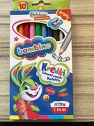 Kredki ołówkowe Bambino St.Majewski 12 kolorów z temperówką