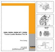 CASE 580N 580SN 580SN WT 590SN Tier 3 Parts Catalog Katalog części