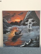 Obraz autorski - akryl na płótnie - 39x39cm