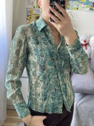 Damska jedwabna bluzka koszulka Talbots Petites Pure Silk rozm.XS-do małe M