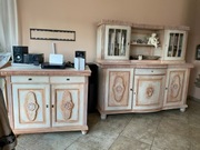 Meble dębowe, przedwojenne,2  kredensy,