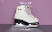 Łyżwy figurowe ocieplane - rozmiar 34 - wkładka 22 cm [#37]