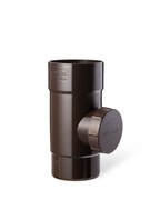 Czyszczak REWIZJA rury spustowej rynny 90mm ciemny brąz