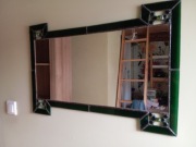 Lustro witrażowe witraże zielone 