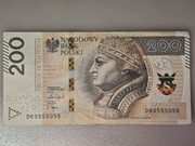 Banknot 200zl kolekcjonerski quasi-radar