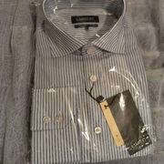 LAMBERT - koszula męska ze 100% bawełny egipskiej. 43 176/182 SLIM 