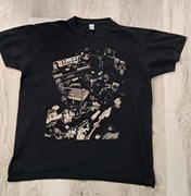 Czarna koszulka t-shirt z zespołem muzycznym