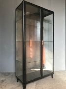 Szafa LOFT szklana metalowa medyczna szafka lekarska witryna industrialna