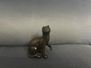 Figurka kotka / kota / kot / kotek | efekt bronzu | vintage