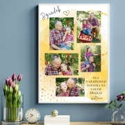 Plakat Babcia i Dziadek A4 | gotowy w ramce | personalizacja