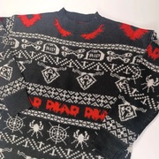 Gotycki sweter święta halloween shein M