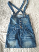 Spódnica damska na szelkach