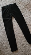 Welurowe ciepłe legginsy 140/146
