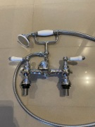 BATERIA WANNOWA RETRO vintage słuchawka Prysznicowa Wylewka Stary Styl