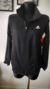 Bluza damska L oryginalna taliowana haft połączenie dzianina Adidas