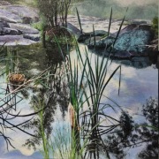 Obraz "Mongaup Valley" 90x90cm. A. Fornal 