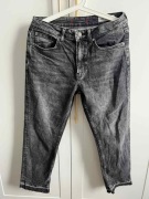 Spodnie jeansowe Jeansy z wysokim stanem bootcut szare ZARA r. 36 S