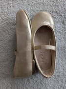 Złote eleganckie buty wizytowe baleriny Next 24