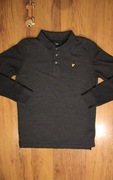 Polo Lyle and Scott r. S junior szare dł rękaw bawełna 