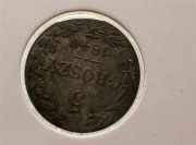 Królestwo Kongresowe 5 groszy 1840 Mikołaj I FH Warszawa b. ładne