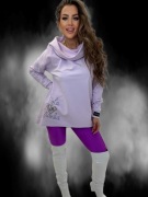 Bluza z kołnierzem Lila lola bianka 