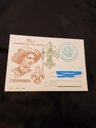 poczta harcerska pocztówka karta pocztowa koperta nr 1801
