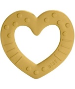 BIBS BABY BITIE GRYZAK SERCE MUSTARD BEZ BPA +3m