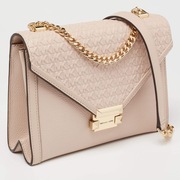 Torba listonoszka beżowa Michael Kors Whitney Light Sand jak nowa!