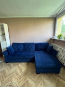 Narożnik Arles Black Red White w kolorze granatowym 