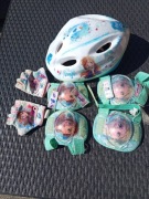 Kask rowerowy dziecięcy+ ochraniacze 