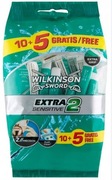 15x Wilkinson Extra 2 blade Sensitive maszynki do golenia dla mężczyzn 