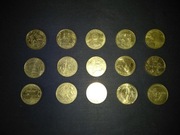 ZESTAW 15 MONET KOLEKCJONERSKICH - NOMINAŁY 2 ZŁ