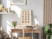 Plakat A2 Krab Wampir Geosesarma - beżowy