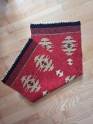 Stary wełniany kilim serweta ludowy folk etno dwustronny orient PRL