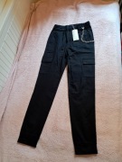 Jeansy czarne Cropp 34 XS