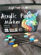 Markery akrylowe dwustronne 48 sztuk 96 