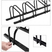 Stojak na 4 Rowery Rowerowy Uchwyt Czarny Stalowy Duży Solidny 100x32,5x26