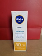 NIVEA SUN SENSITIVE KREM OCHRONNY DO TWARZY DLA SKÓRY WRAŻLIWEJ SPF 50 50ML