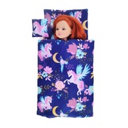 Pościel 3 elementy Jednorożce 2 - dla lalki typu Paola Reina, Barbie