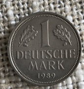 Niemcy RFN 1 marka 1989 F