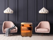 Szafka Art Deco, fornir orzech RTV